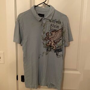 Men’s cotton short sleeve polo.